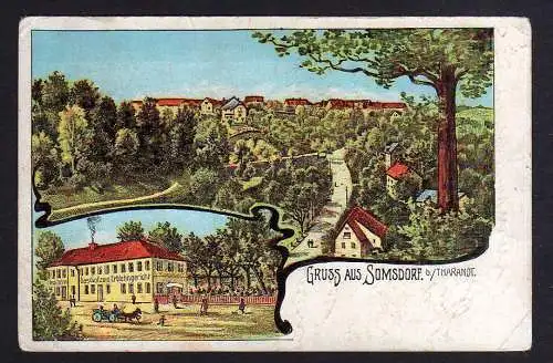 104470 AK Somsdorf bei Tharandt Gasthof zum Erblehngericht um 1905