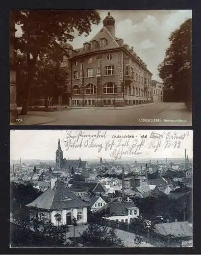 104917 2 AK Aschersleben Bestehornhaus 1930 Total 1915