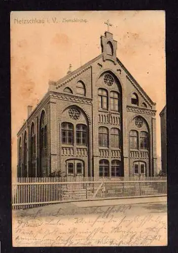 104948 AK Netzschkau i. V. Zionskirche um 1905