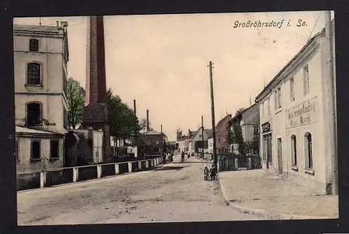 104991 Ansichtskarte Großröhrsdorf um 1910 Glas & Porzellan Handlung Massek