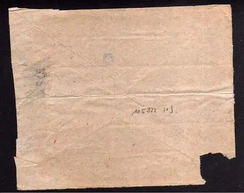 105322 DR Massenfrankatur 8.11.1923 29 Marken Grafenort Briefvorderseite