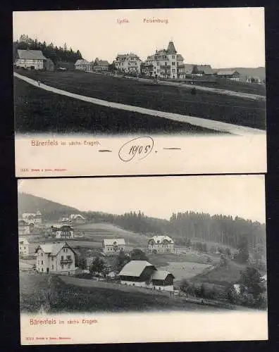 104102 2 AK Bärenstein Erzgebirge 1905 Haus Lydia Felsenburg