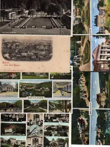 103251 6 Ansichtskarte Bad Elster 1911 Salzquelle Moritz Quelle Badeplatz 1934 Albertbad Ro
