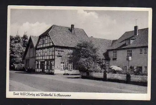 103171 AK Ditterke bei Hannover Gasthaus krug zur Ditterke Reklame Härke Pils