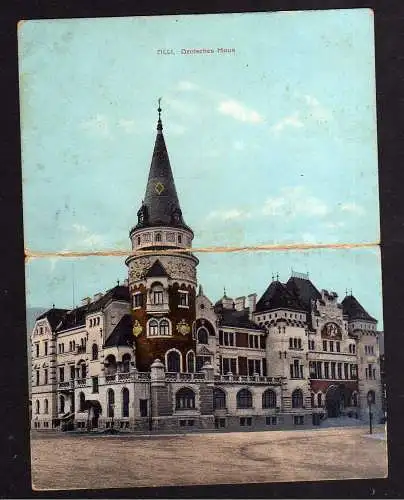 103390 Klapp Ansichtskarte Celje Cilli Deutsches Haus um 1905