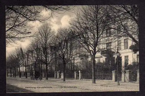 103337 Ansichtskarte Hamburg Harvestehude St. Benediktstraße um 1920