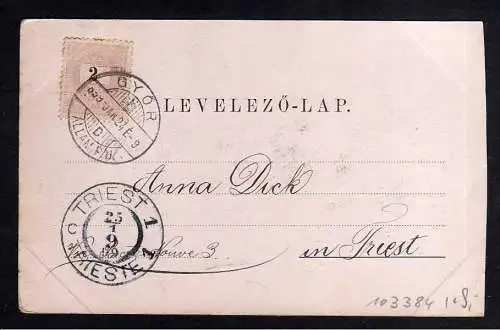 103384 AK Györ Elöpatakrol 1899 Ungarn