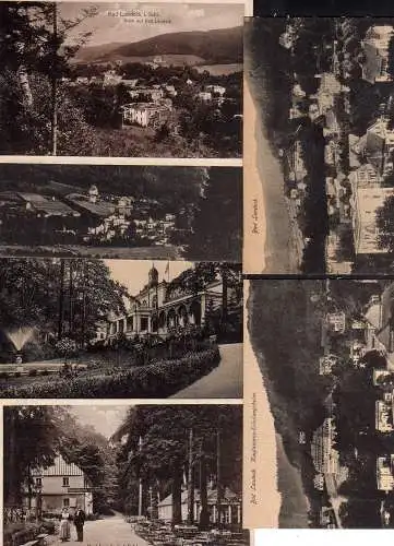 103232 6 Ansichtskarte Bad Landeck Schlesien Kaufmann Erholungsheim Kurhaus Waldtempel 1917