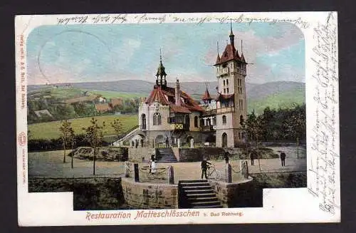 103143 Ansichtskarte  Restaurant Matteschlösschen bei Bad Rehburg 1901