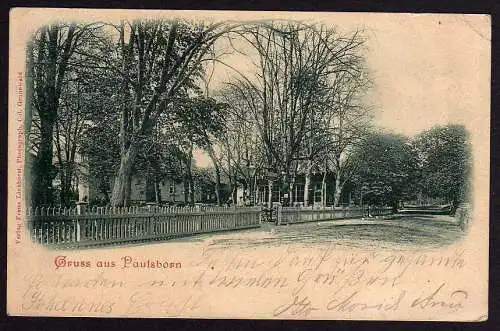 52346 AK Paulsborn Berlin Zehlendorf 1900 Grunewald