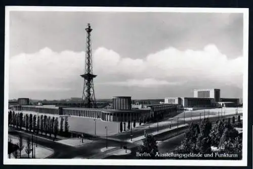 41321 Ansichtskarte Berlin 1940 Ausstellungsgelände und Funkturm