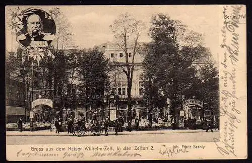 43621 AK Berlin 1906 Kaiser Wilhelm Zelt In den Zelten