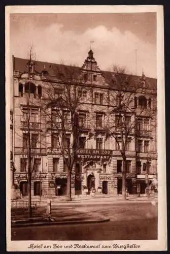 39785 Ansichtskarte Berlin um 1915 Hotel am Zoo Restaurant zum Burgkeller