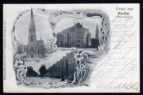52199 AK Berlin Hasenhaide Garnisionskirche 1899 Lehnin