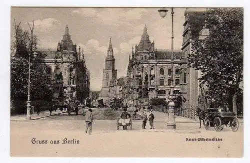 42389 Ansichtskarte Berlin Kaiser Wilhelm Strasse