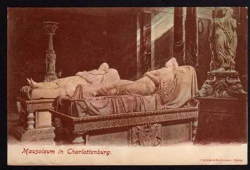 65289 Ansichtskarte Berlin Charlottenburg Mausoleum 1900 Reklame