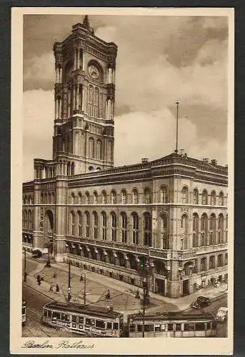 20113 Ansichtskarte Berlin Rathaus um 1920