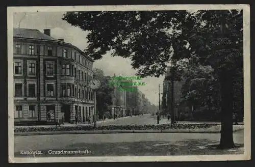 134905 Ansichtskarte Kattowitz Katowice O.-S. 1941 Grundmannstrasse