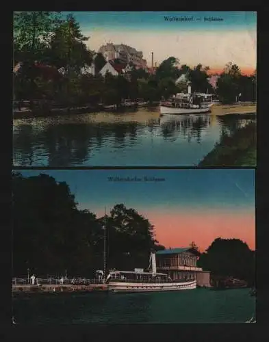 135028 2 Ansichtskarte Wolterdsorfer Schleuse 1926 1942