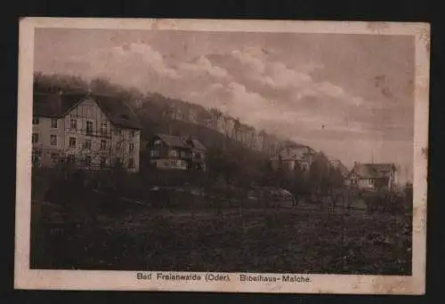 135063 Ansichtskarte Bad Freienwalde Oder Bibelhaus Malche um 1925