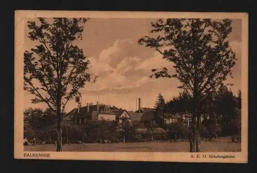 135036 Ansichtskarte Falkensee A. E. G. Erholungsheim 1927