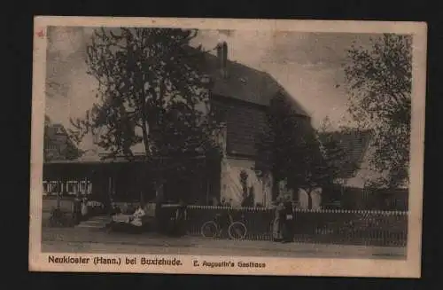 135070 Ansichtskarte Neukloster Hann. bei Buxtehude 1934 E. Augustins Gasthaus