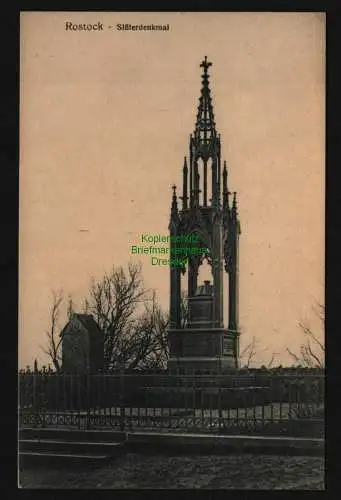 134051 Ansichtskarte Rostock Slüterdenkmal um 1920