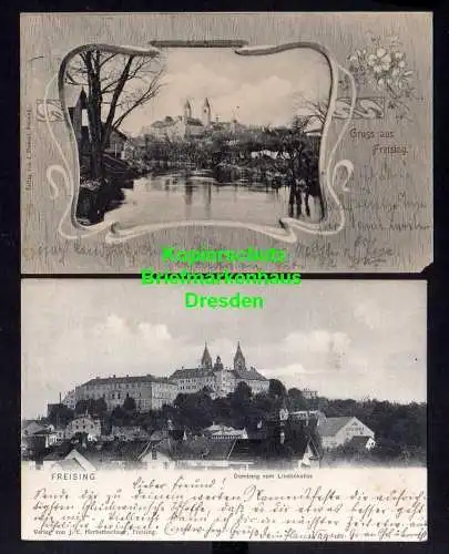 119283 Ansichtskarte Freising Domberg vom Lindenkeller 1904 1902