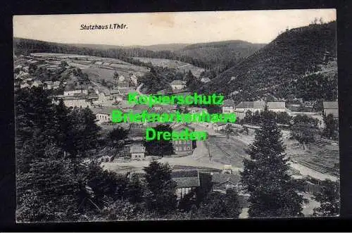 118242 Ansichtskarte Stutzhaus i. Thür. 1912 Panorama