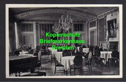 118301 Ansichtskarte Eisenach Hotel Der Rautenkranz Speisesaal um 1935