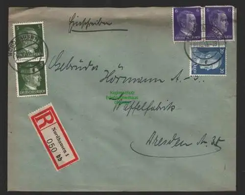 B9627 R-Brief Gebr. Hörmann A.-G. Nordhausen 1 bb  1943