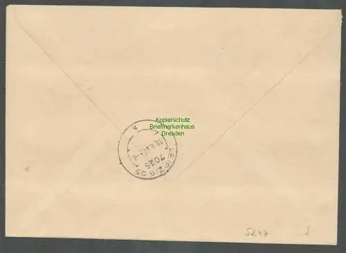 B5247 DDR ZKD Brief 1967 Kreiskrankenhaus Hettstedt Leipzig Aushändigung als ge