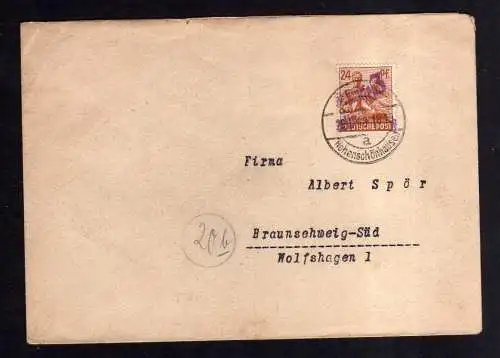 H1961 Handstempel Bezirk 16 Gera 30.6.48 Bedarfsbrief Werbestempel 1848 - 1948 D