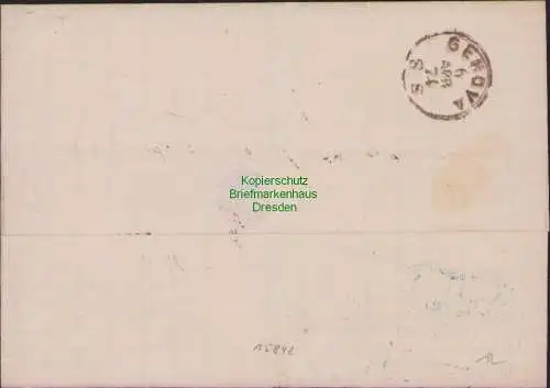 B15842 Frankreich Brief 1874 35 Ceres Auslandsbrief Marseille nach Genf Geneve