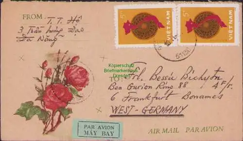 B15827 Brief Vietnam 1981 aus Da Nang Zentralvietnam nach Westdeutschland