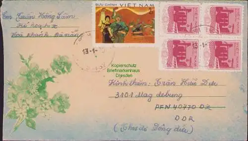 B15831 Brief Vietnam 1979 aus Viet-Nam nach Magdeburg