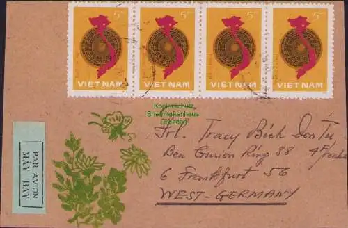 B15828 Brief Vietnam 1981 aus Da Nang Zentralvietnam nach Westdeutschland