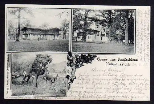 91757 AK Jagdhaus Jagdschloss Hubertusstock 1908 Eichhorst