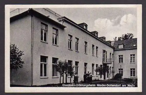 87973 Ansichtskarte Niederdollendorf Eisenbahn Erholungsheim 1944 Königswinter