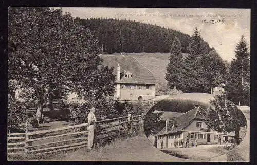 87411 Ansichtskarte Sirnitz Gasthaus zum Auerhahn 1906 bad. Schwarzwald
