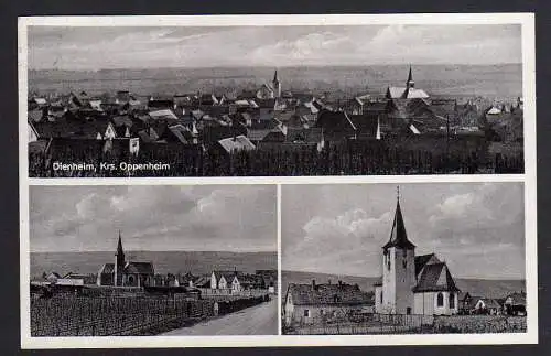 87470 AK Dienheim Kr. Oppenheim Kirche Wein Weinberg Wilhelm Landgraf 1953