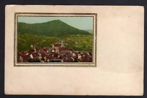 87472 Ansichtskarte Alpirsbach Passepartout um 1905