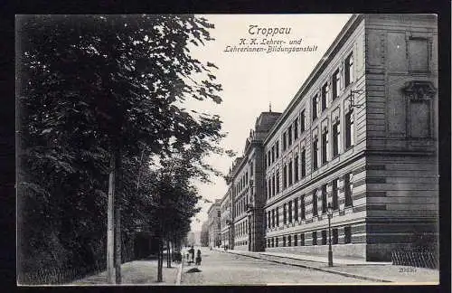 77375 Ansichtskarte Troppau Opava Lehrerinnen Bildungsanstalt 1906