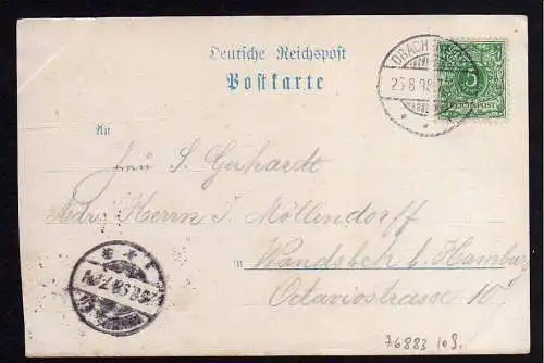 76883 AK Burg Drachenfels Siebengebirge 1898