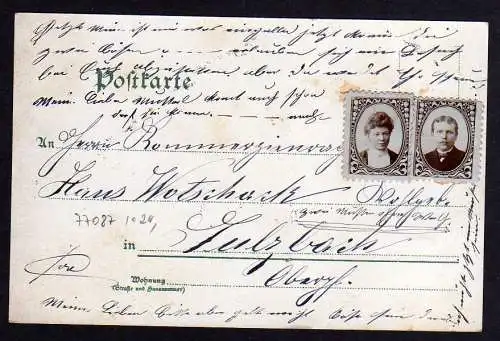 77087 AK Kemnath Gasthof zur Post Schule Forstamt um 1900