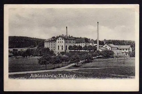 76428 Ansichtskarte Schlossbräu Tutzing Schloßbräu Bier