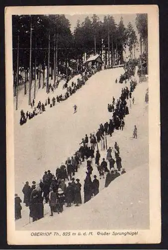 76128 AK Oberhof Großer Sprunghügel Skipiste 1920