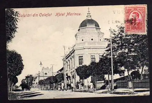 76052 AK Salutari din Calafat Hotel Marincu 1910 Calayat Gara