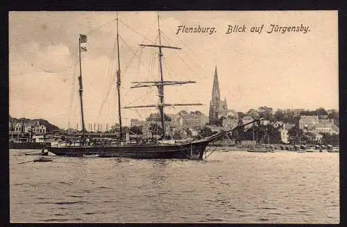 75830 AK Flensburg Blick auf Jürgensby 1917 MSP 97  87 ?