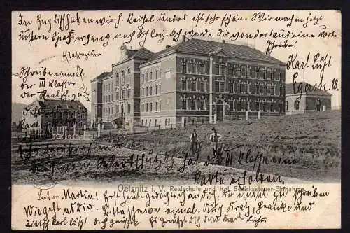 76122 AK Oelsnitz Realschule Bezirkssteuer Einnahme 1903